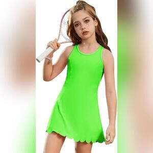 NWOT Jxstar Girls Tennis Athlethic Sleeveless Dress Matching Shorts, 12-13 yrs